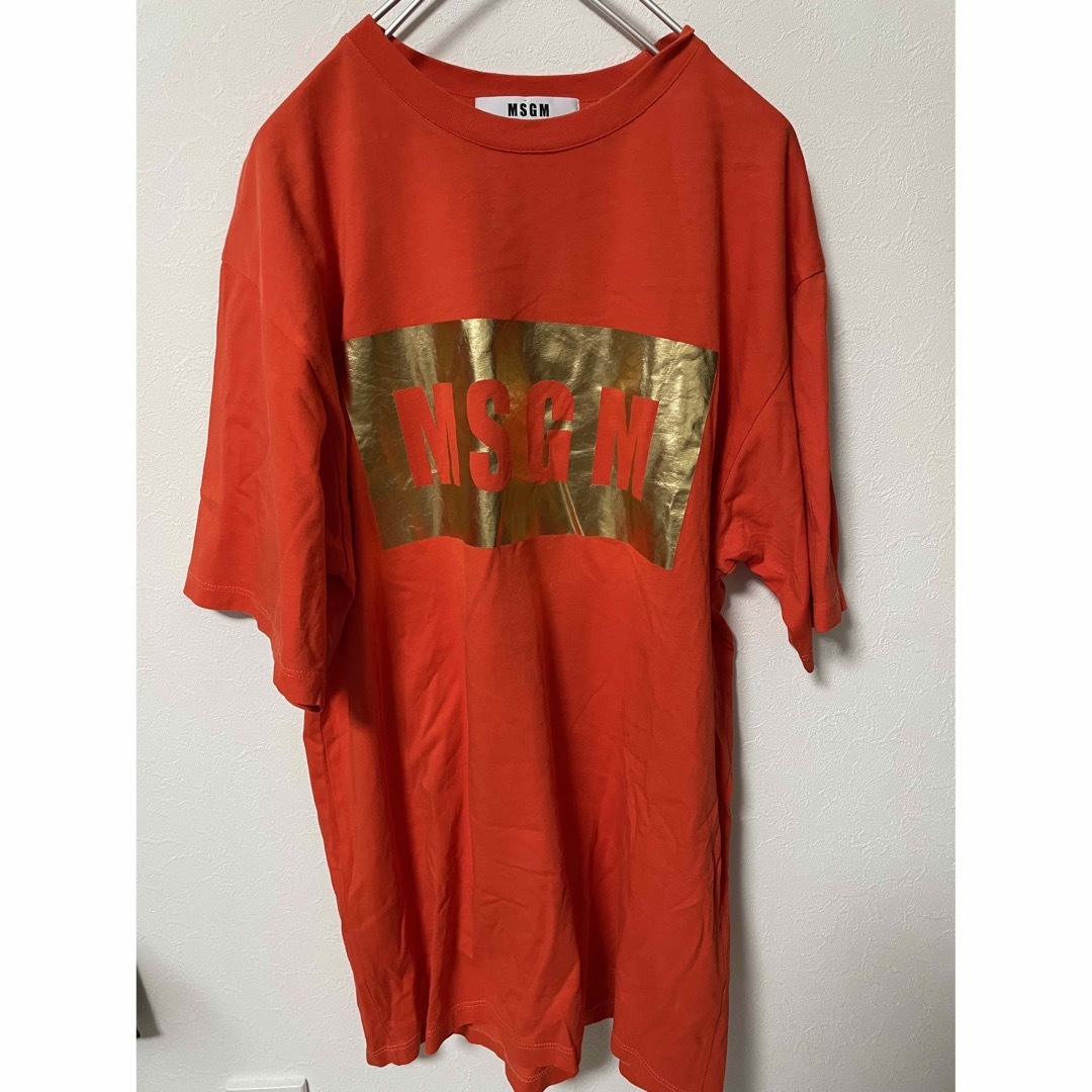 MSGM(エムエスジイエム)のMSGM メタリックロゴ Tシャツ Sサイズ メンズのトップス(Tシャツ/カットソー(半袖/袖なし))の商品写真