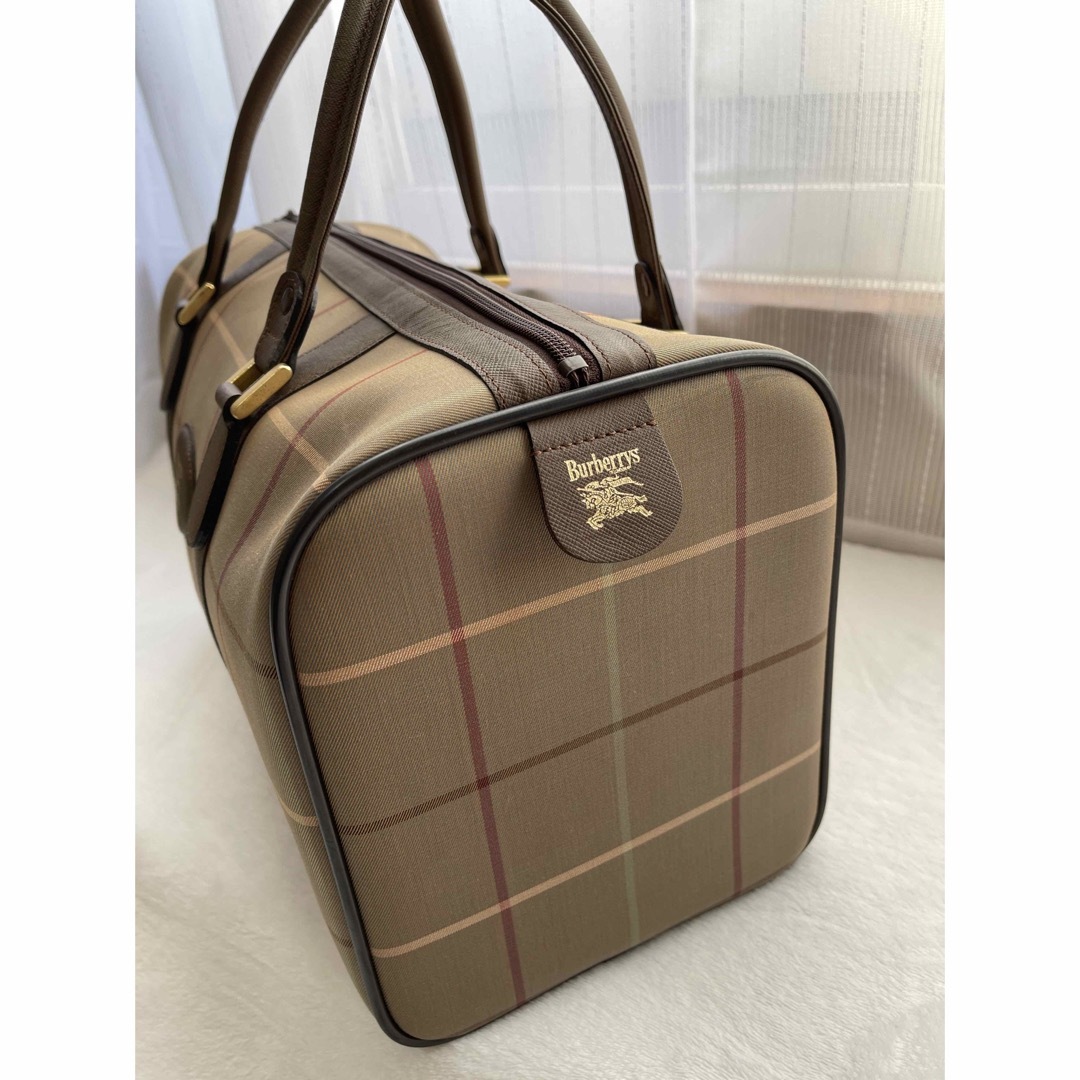 BURBERRY(バーバリー)のBURBERRY バーバリー チェック柄 ボストンバッグ 旅行鞄 キャンバス レディースのバッグ(ボストンバッグ)の商品写真