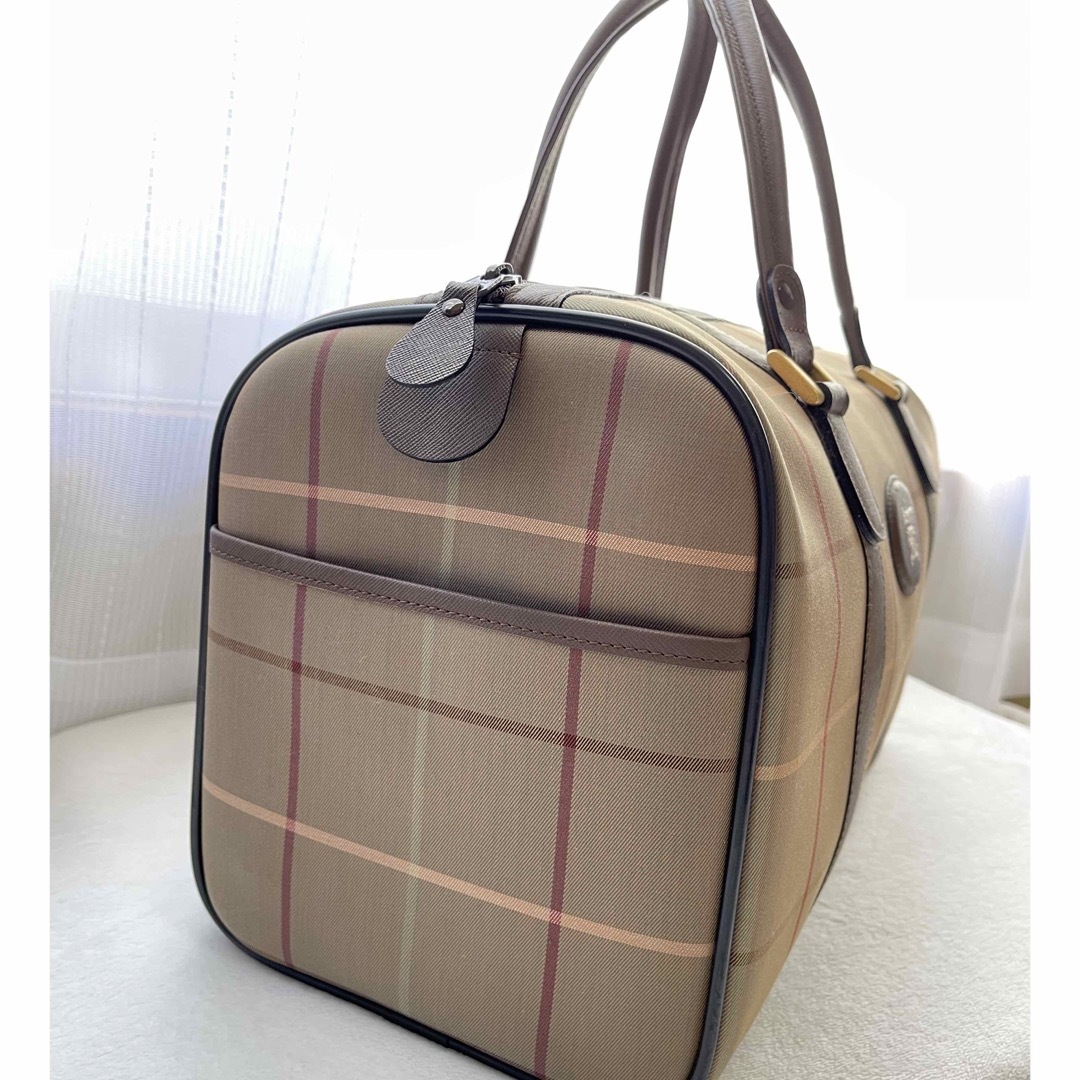 BURBERRY(バーバリー)のBURBERRY バーバリー チェック柄 ボストンバッグ 旅行鞄 キャンバス レディースのバッグ(ボストンバッグ)の商品写真