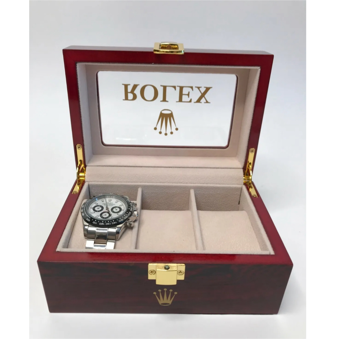 【新品未使用】ROLEX ボックス 3 本収納 ディスプレイケース　非売品