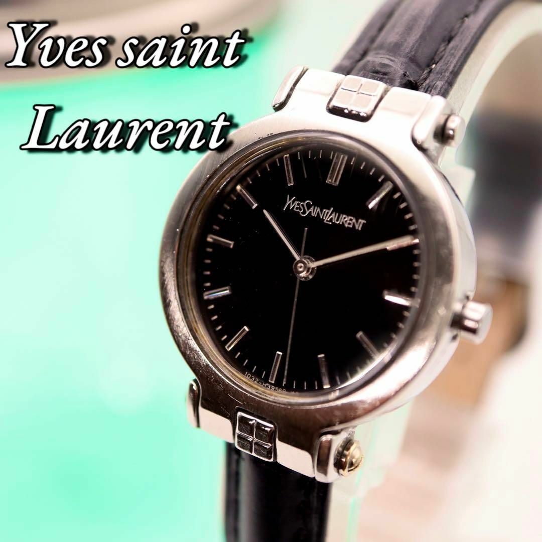 のオンラインショップ Yves Saint Laurent ブラック レディース腕時計 ...