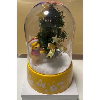 ディズニー(Disney)のくまのプーさん 光るクリスマスツリードーム スノードーム(キャラクターグッズ)