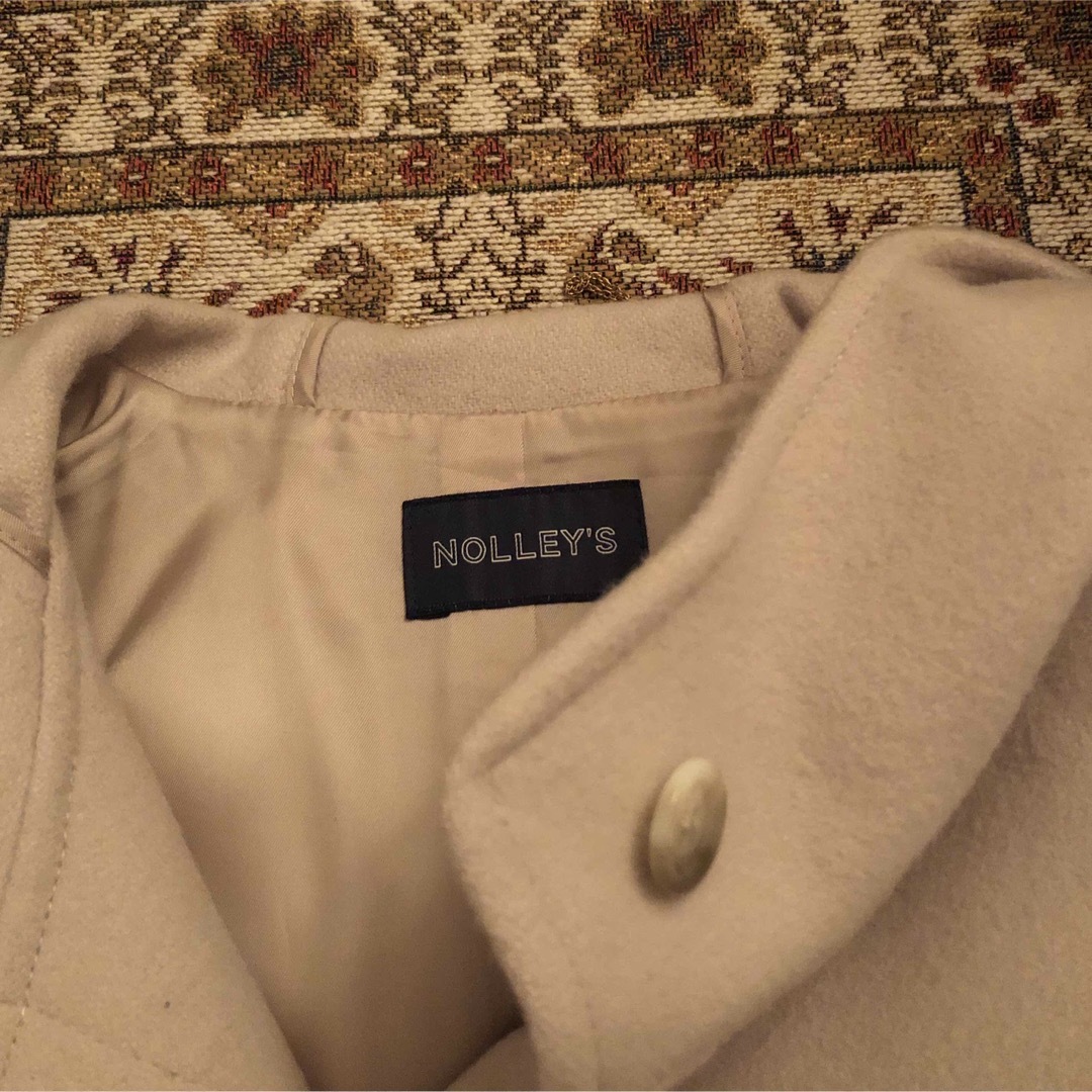 NOLLEY'S(ノーリーズ)のNOLLEY’S beige coat レディースのジャケット/アウター(ノーカラージャケット)の商品写真