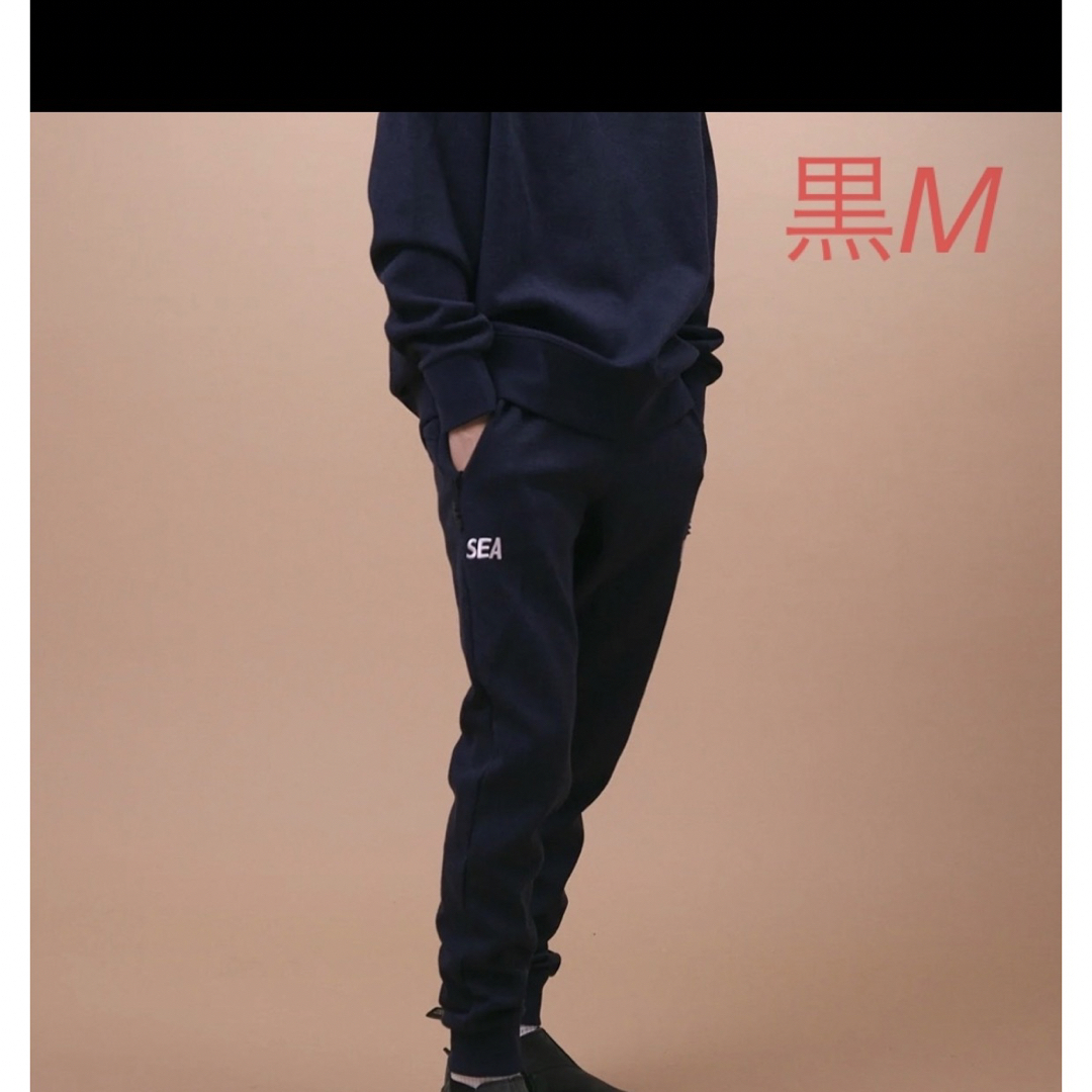 黒 M  WIND AND SEA JOGGER PANTS   ウィンダンシー