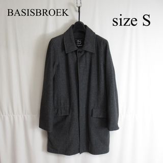 BASISBROEK - BASISBROEK ベルギー製 ウール ステンカラーコート ジャケット 1