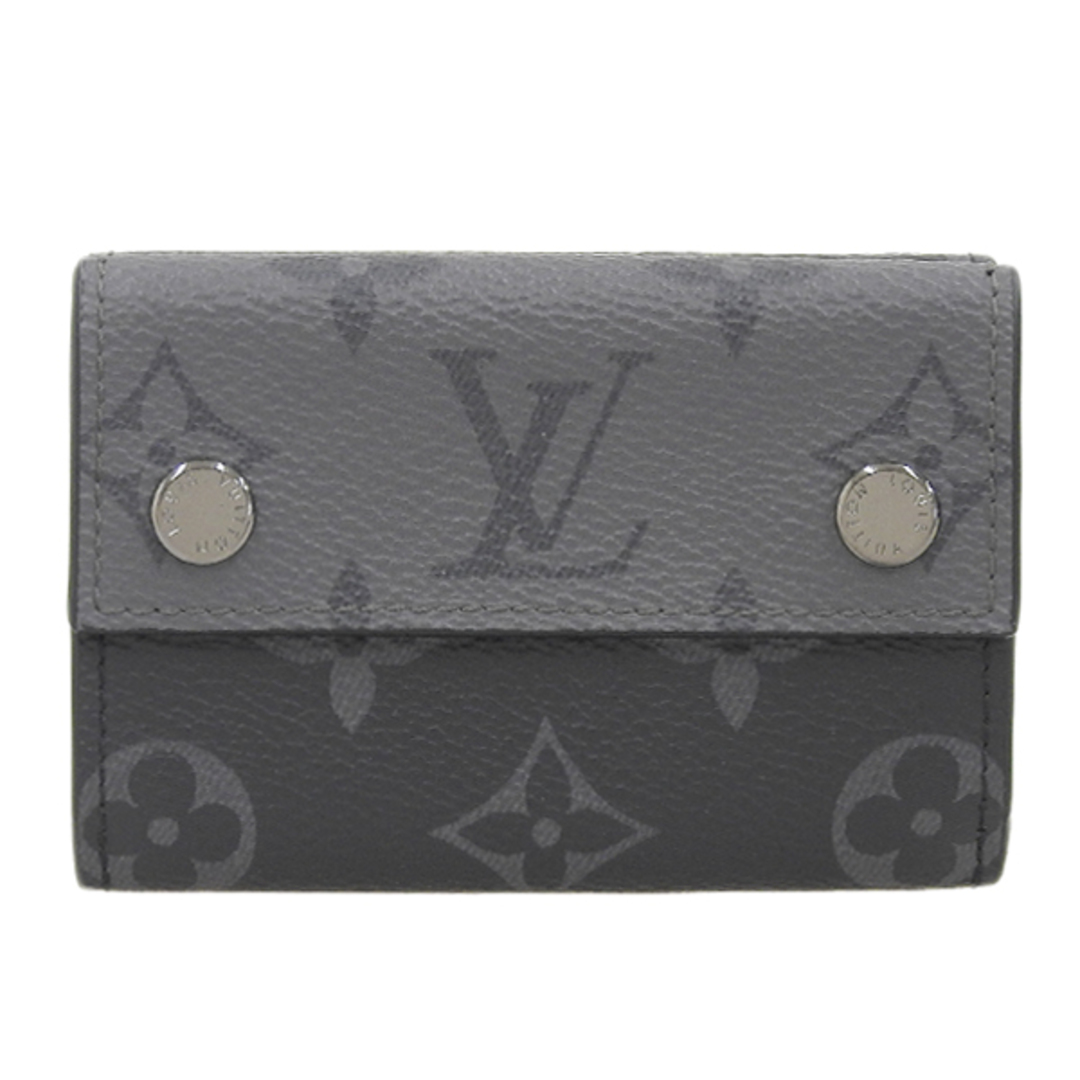 LOUIS VUITTON ルイヴィトン エクリプス ディスカバリー コンパクトウォレット 三つ折り財布 M45417 ブラック gyメンズ