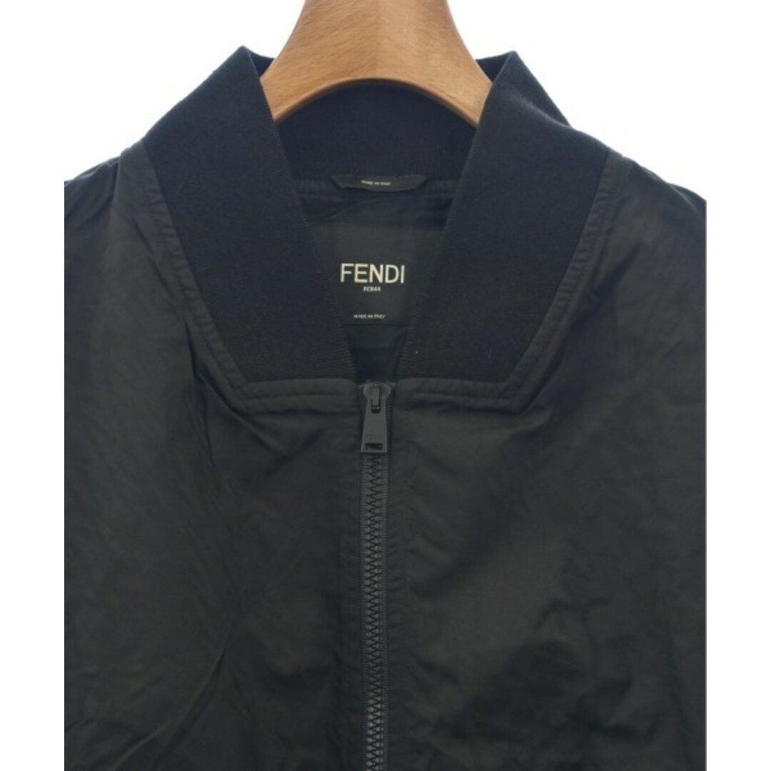 FENDI(フェンディ)のFENDI フェンディ ブルゾン 50(XXL位) 黒 【古着】【中古】 レディースのジャケット/アウター(その他)の商品写真