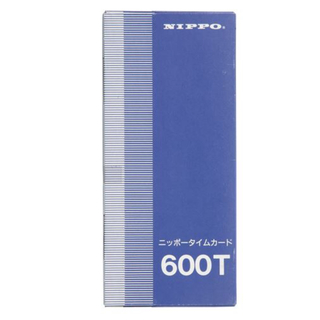 ニッポー(NIPPO)のNIPPO タイムカード 600T  1箱　100枚(オフィス用品一般)