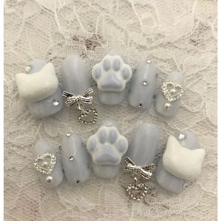 ネイルチップ 量産型 地雷 韓国 フレンチガーリー(ネイルチップ)