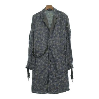 ジルサンダー(Jil Sander)のJIL SANDER コート（その他） 46(M位) グレーx青x黒等(総柄) 【古着】【中古】(その他)