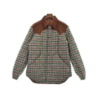 マルニ(Marni)のMARNI ブルゾン（その他） 48(L位) 緑xオレンジx黒等(チェック) 【古着】【中古】(その他)