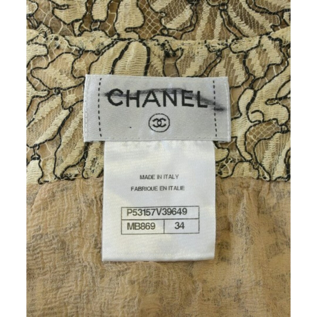 CHANEL(シャネル)のCHANEL シャネル ブラウス 34(XXS位) ベージュ 【古着】【中古】 レディースのトップス(シャツ/ブラウス(長袖/七分))の商品写真