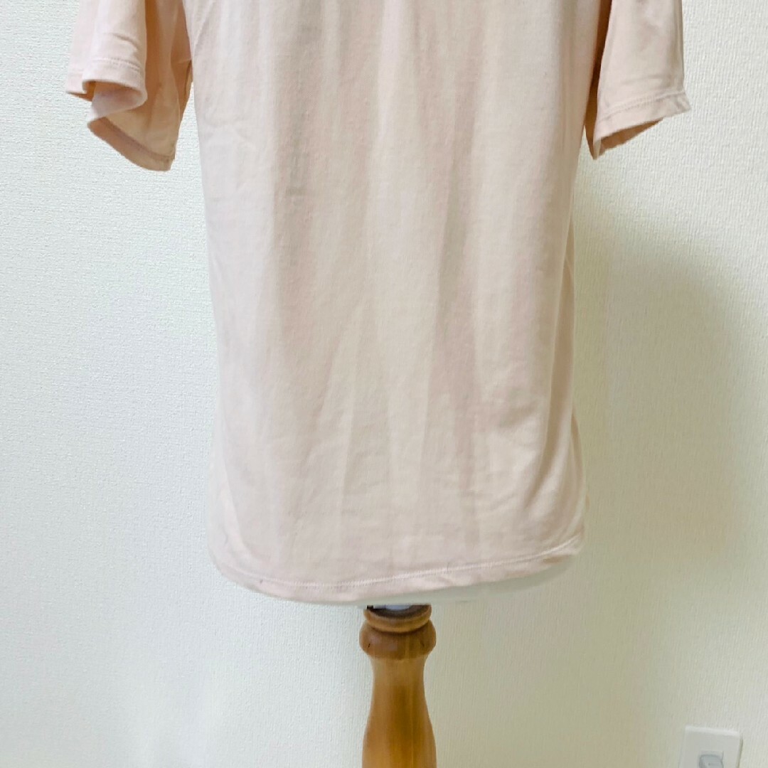 axes femme(アクシーズファム)のアクシーズファム　ポロシャツ　M　ピンク　刺繍　レース　ポリ　綿 レディースのトップス(ポロシャツ)の商品写真