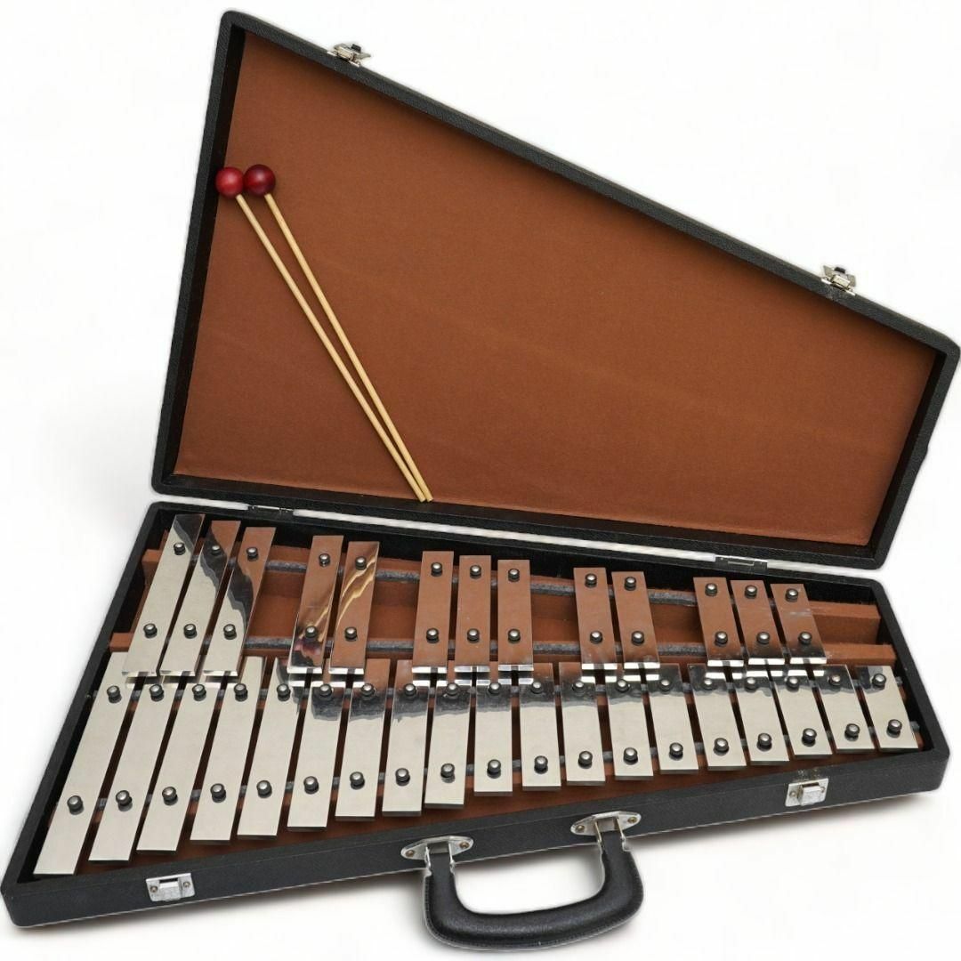 【極美品】　SAITO サイトウ　グロッケン　鉄琴　32音　ハードケース一体型