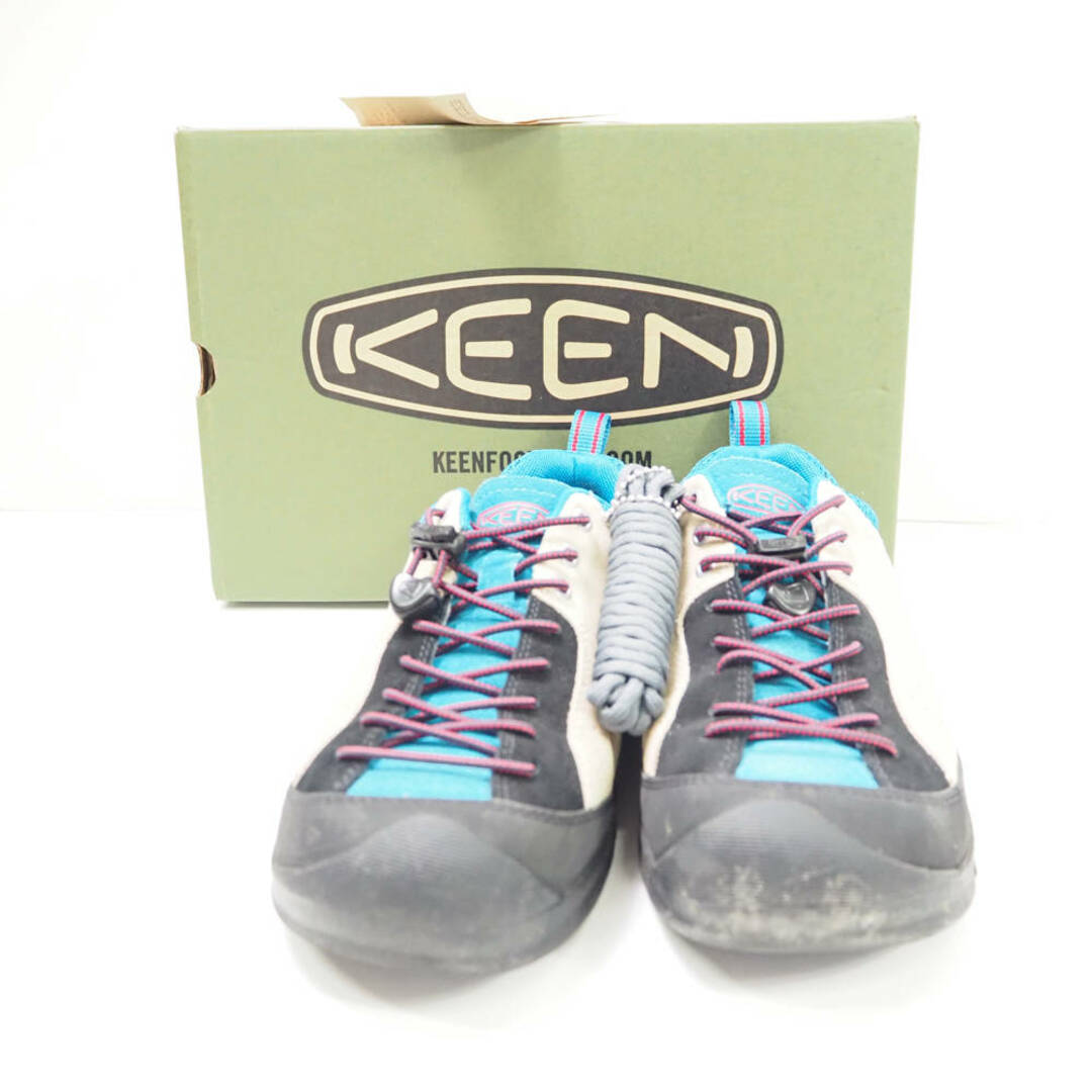 靴/シューズ美品 KEEN キーン 1027425 JASPER ROCKS SP ジャスパー ロックス エスピー ローカットスニーカー 1点 26cm レザー他 SAFARI/FJORD BLUE シューズ アウトドア 靴 メンズ AU2364C