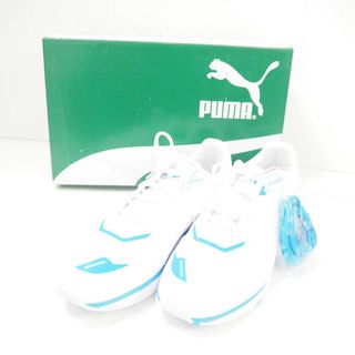 プーマ(PUMA)の未使用 PUMA プーマ 306958-01 Low Racer Cloud9 ホワイト/ブルー スニーカー 1点 28cm ゲーミング 白 青 靴 シューズ メンズ AU2350C (スニーカー)