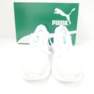 プーマ(PUMA)の未使用 PUMA プーマ 306929-01 Cloud9 x RS-Fast White Bleu Azur ホワイト ブルー アズール スニーカー 1点 28cm 白 青 靴 ランニング シューズ メンズ AU2351C (スニーカー)