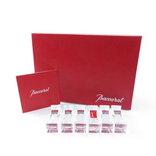 未使用 Baccarat バカラ REGLETTE ポルトバゲット リグレット カトラリーレスト 6点 クリスタル セット 箸置き チョップスティック  クリア SU4716A3