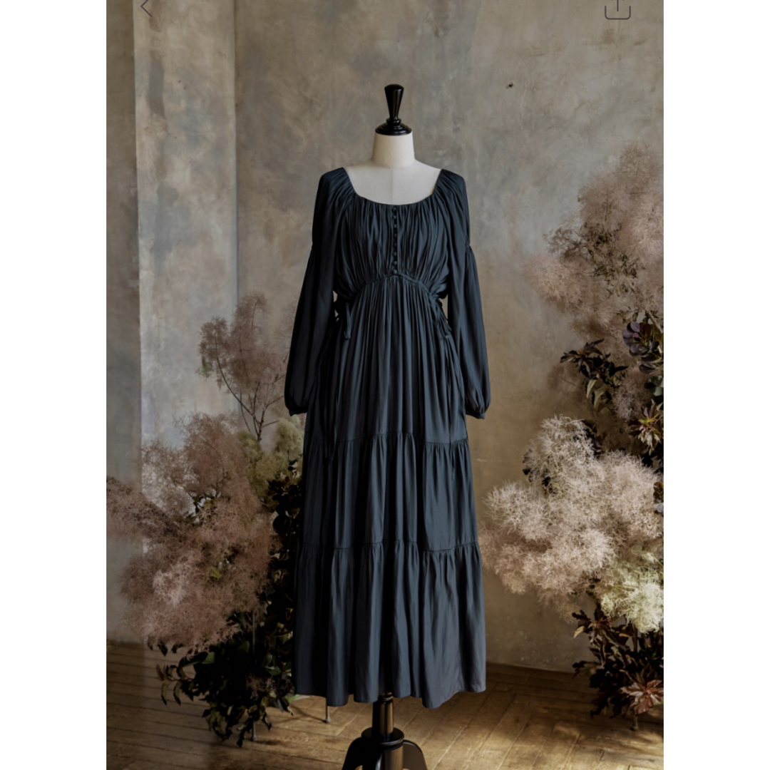 Her lip to - her lip to Side Bow Satin Long Dressの通販 by あや's