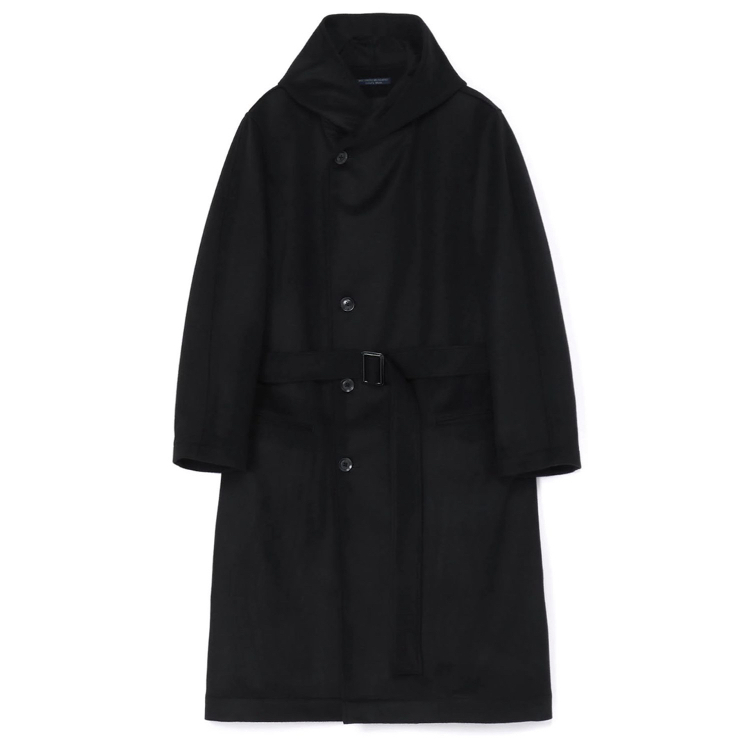 Yohji Yamamoto POUR HOMME - [ YohjiYamamoto☆フード付コート Yohji Yamamoto POUR HOMME - [ YohjiYamamoto☆フード付コート