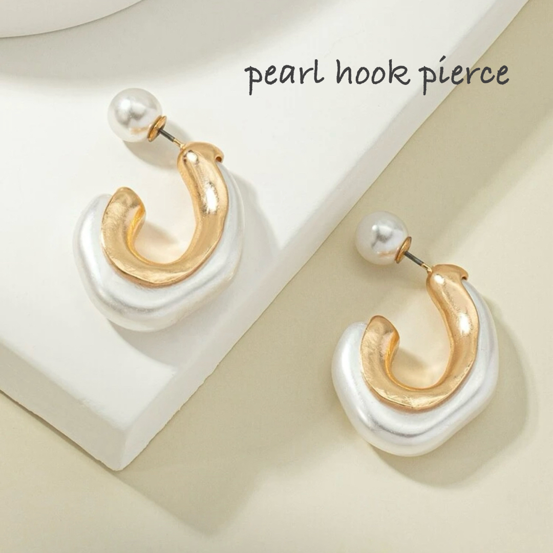 pearl hook pierce レディースのアクセサリー(ピアス)の商品写真