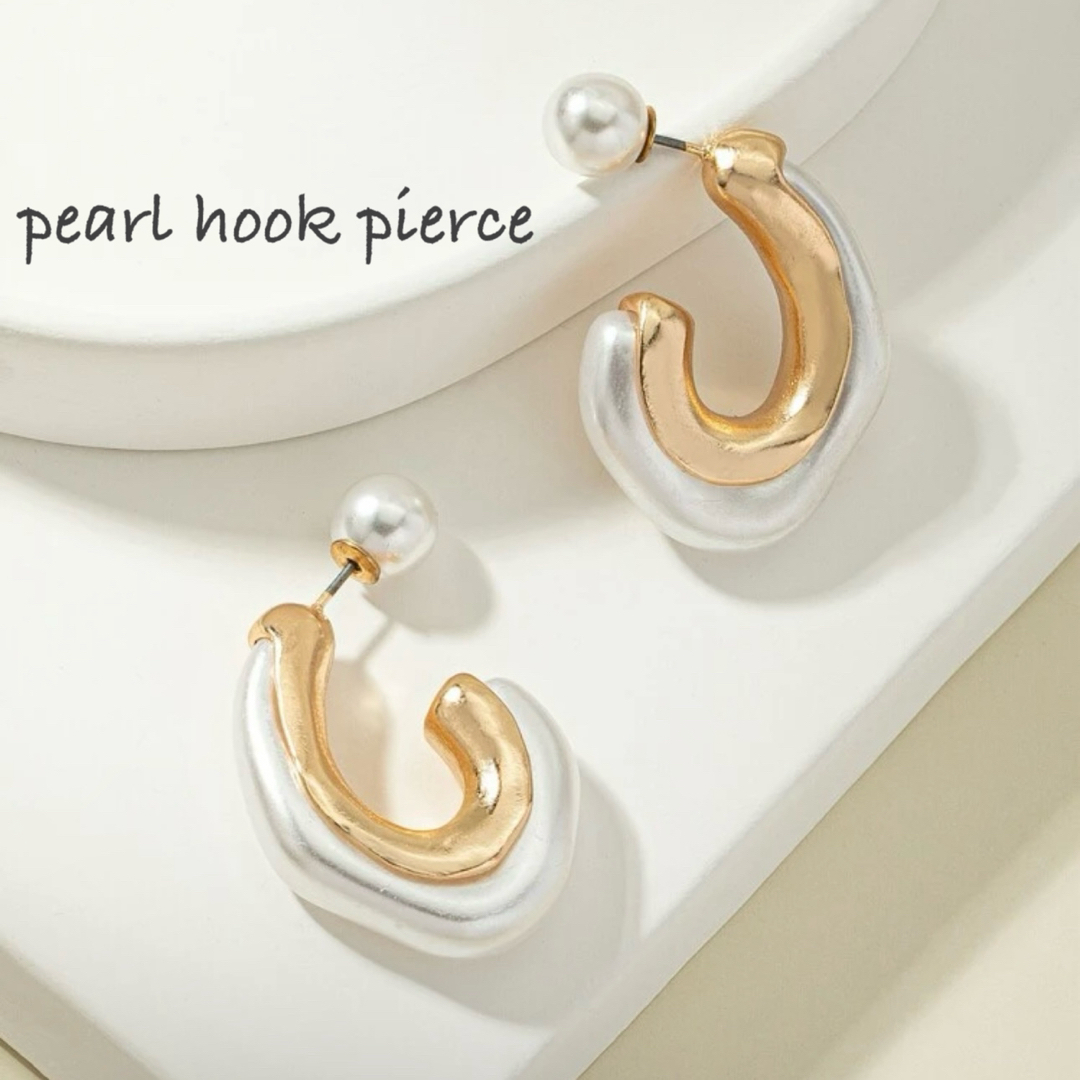 pearl hook pierce レディースのアクセサリー(ピアス)の商品写真