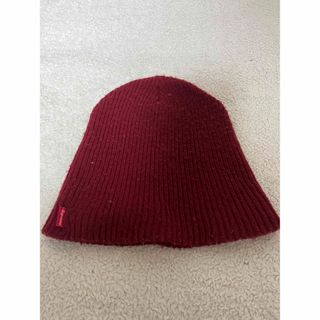 シュプリーム(Supreme)のSupreme beanie マルーン　中古(ニット帽/ビーニー)