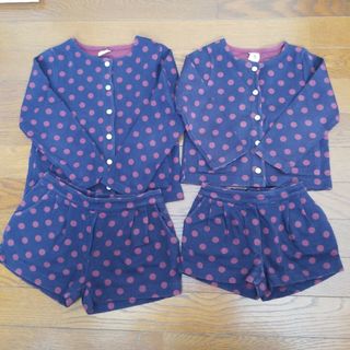 プチバトー(PETIT BATEAU)のプチバトー カーディガン ショートパンツ セットアップ(カーディガン)