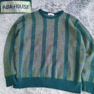 アバハウス(ABAHOUSE)の【ABAHOUSE　旧タグ】 アバハウス　総柄　幾何学模様　デザイン　セーター(ニット/セーター)