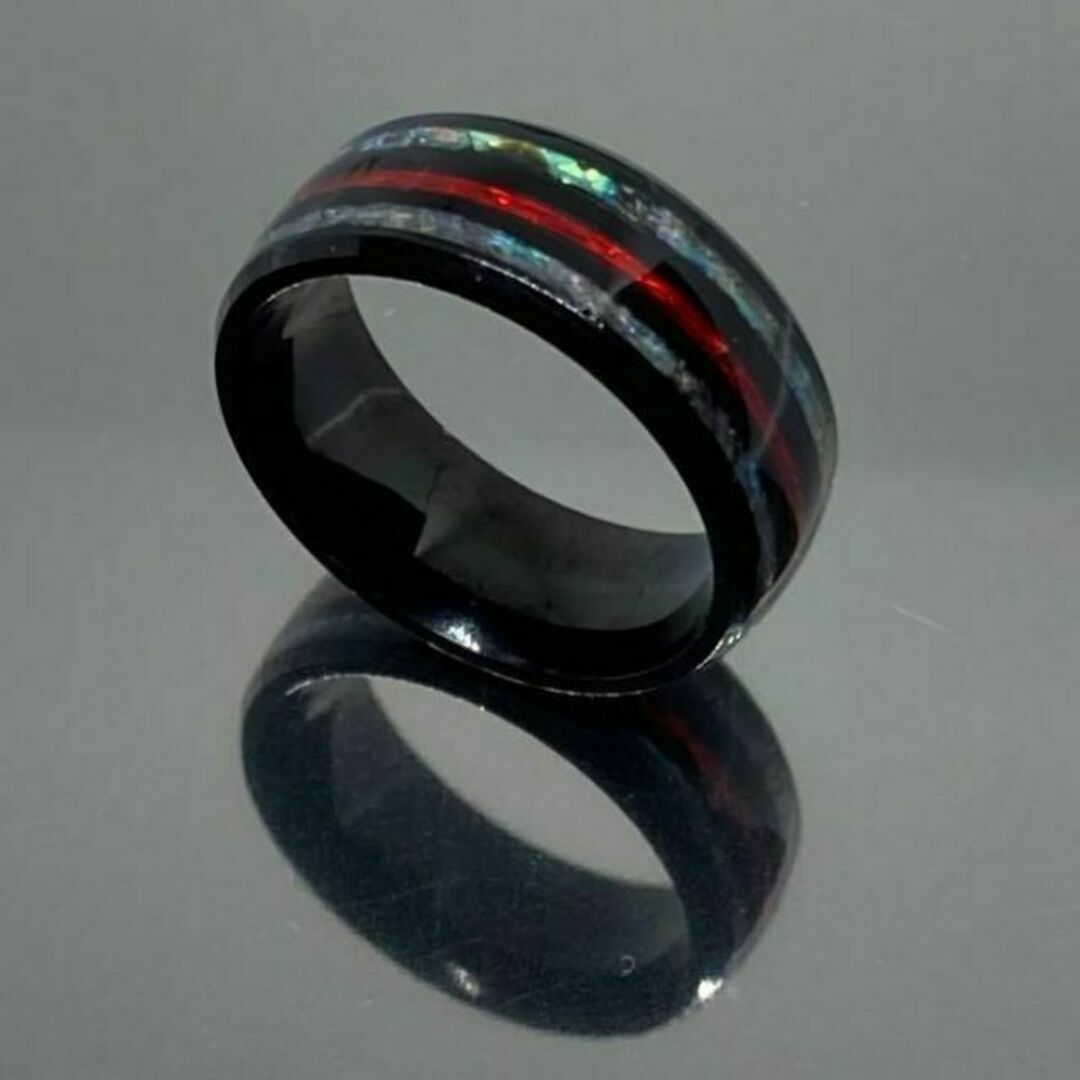 タングステン リング 指輪 シルバー アワビシェル アンティーク 31号 メンズのアクセサリー(リング(指輪))の商品写真