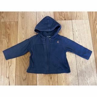 ベビーギャップ(babyGAP)の80cm baby GAP パーカー　くま　ネイビー(ジャケット/コート)