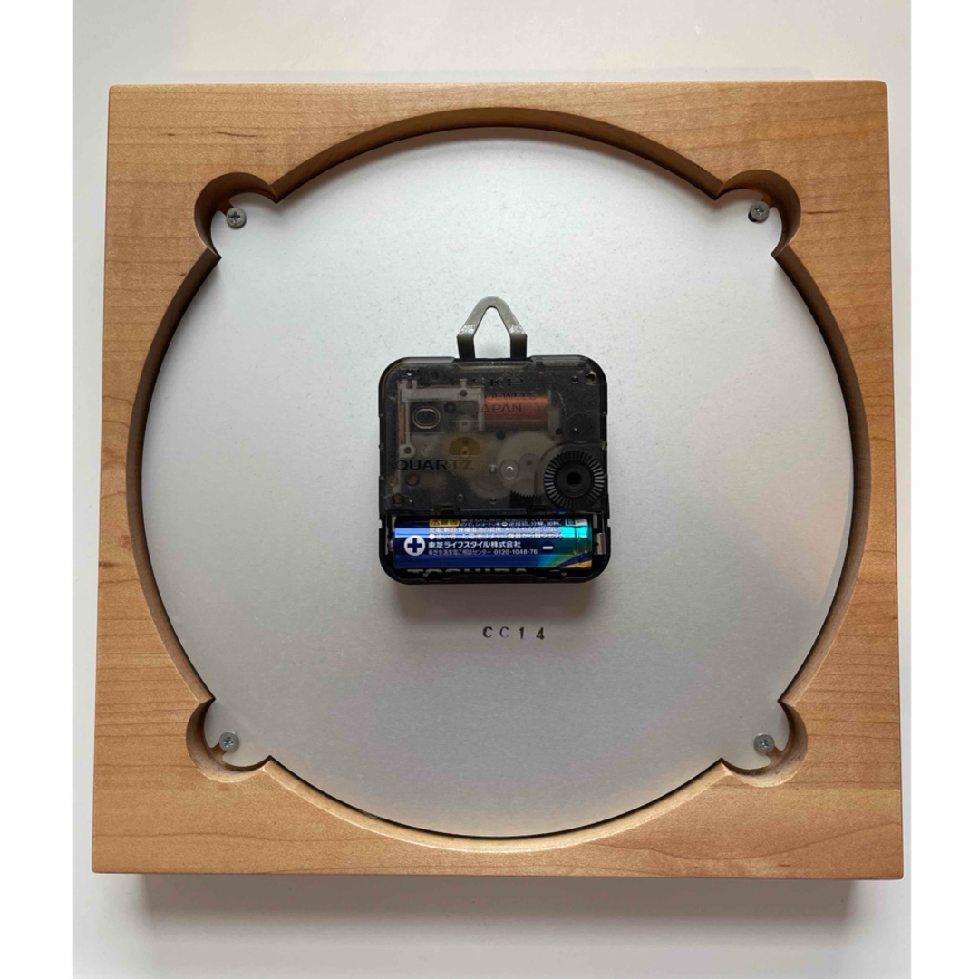MUJI (無印良品)(ムジルシリョウヒン)の無印良品　掛け時計　無垢　木製　ブナ インテリア/住まい/日用品のインテリア小物(掛時計/柱時計)の商品写真