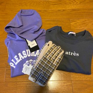 ユナイテッドアローズグリーンレーベルリラクシング(UNITED ARROWS green label relaxing)の専用　手袋&トレーナー2点(手袋)