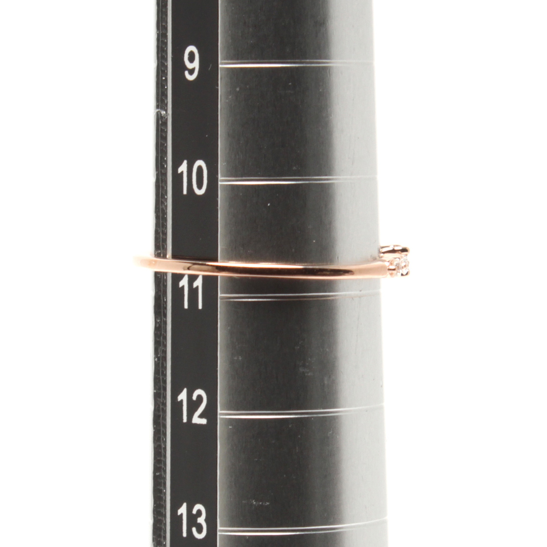 美品  リング 指輪 K10 ダイヤ レディース 10号 レディースのアクセサリー(リング(指輪))の商品写真