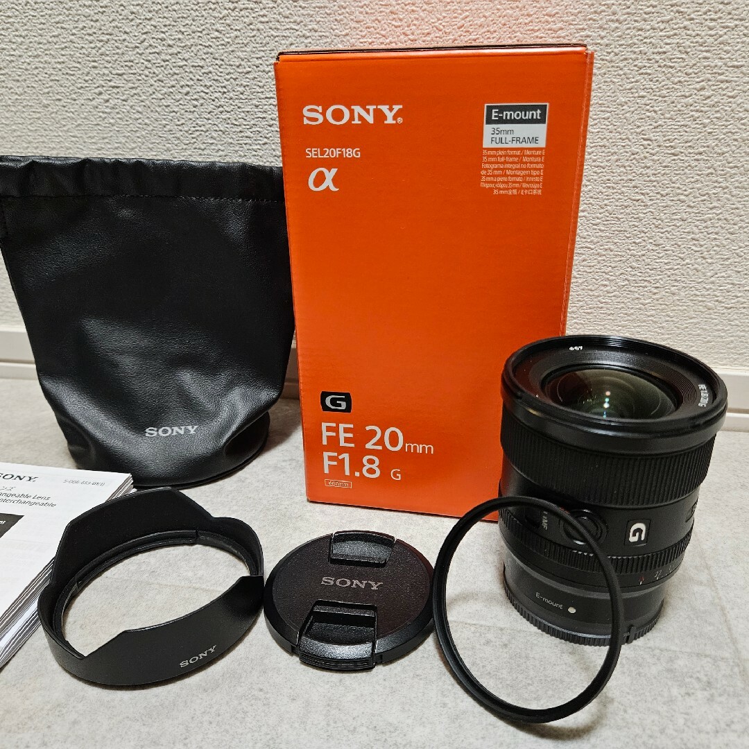 フィルター付】SONY FE 20mm F1.8 G SEL20F18G フィルター付】SONY FE 20mm F1.8 G SEL20F18G