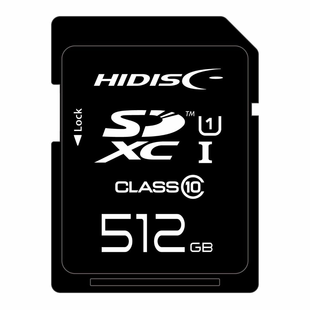 スマホ/家電/カメラHIDISC SDXCカード 512GB CLASS10 UHS-1対応 HDS