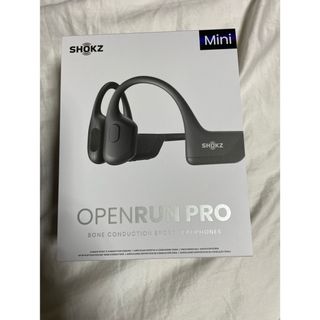 shokz open run pro mini 黒(ヘッドフォン/イヤフォン)