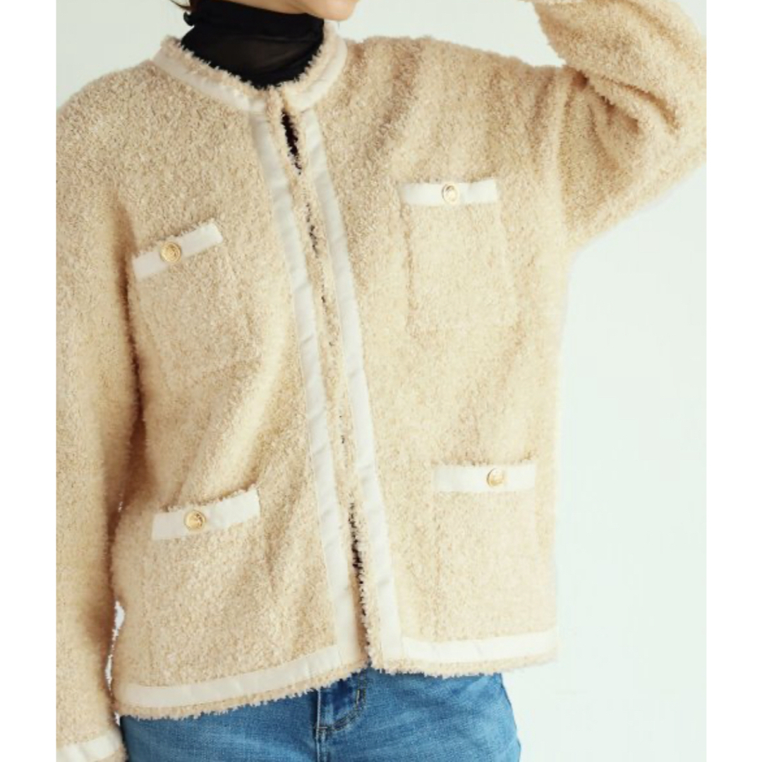 SCOT CLUB - 新品 Vin バタフライヤーンニットジャケットの通販 SCOT CLUB - 新品 Vin バタフライヤーンニットジャケットの通販