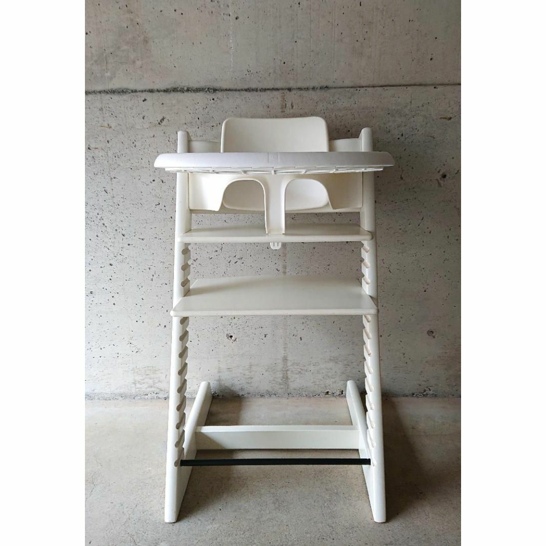 Stokke - 【良品】STOKKE SN.4 ベビーセット、トレイ付 ホワイトの