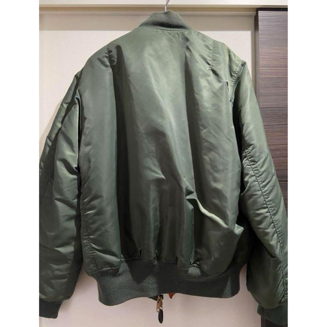ma-1 メンズ カーキ リバーシブルXL メンズのジャケット/アウター(ブルゾン)の商品写真