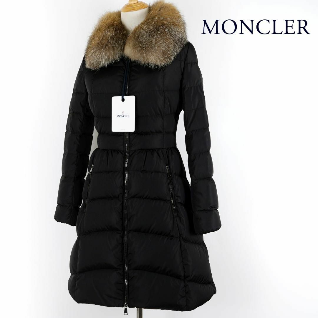 MONCLER(モンクレール)の最上位モデル モンクレール HIRONDELLE ファー付 黒 国内正規品 レディースのジャケット/アウター(ダウンジャケット)の商品写真