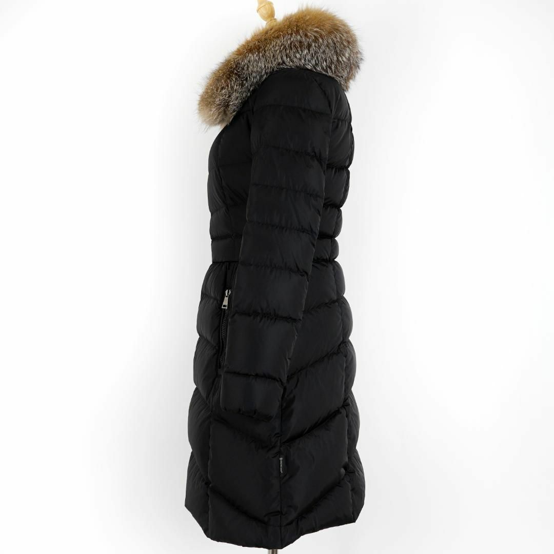 MONCLER(モンクレール)の最上位モデル モンクレール HIRONDELLE ファー付 黒 国内正規品 レディースのジャケット/アウター(ダウンジャケット)の商品写真