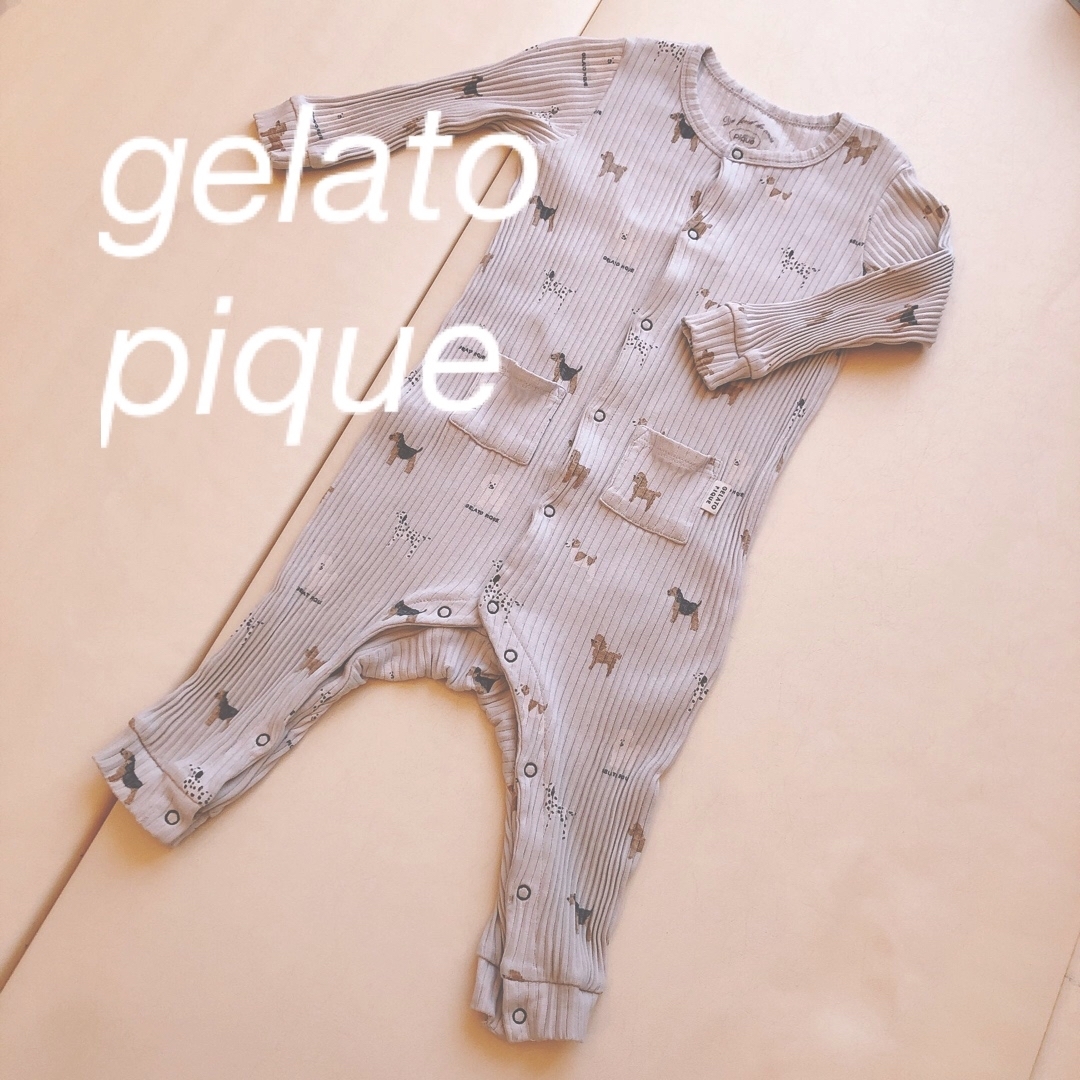 gelato pique(ジェラートピケ)のジェラピケ　パジャマ　80 ロンパース キッズ/ベビー/マタニティのベビー服(~85cm)(パジャマ)の商品写真