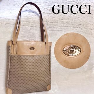 グッチ(Gucci)のオールドグッチ インターロッキング PVC マイクロGG 肩がけ トートバッグ(トートバッグ)