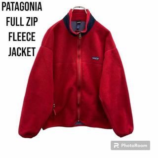 パタゴニア(patagonia)のpatagonia　フルジップフリースジャケット　アメリカ製　レッド　(スウェット)