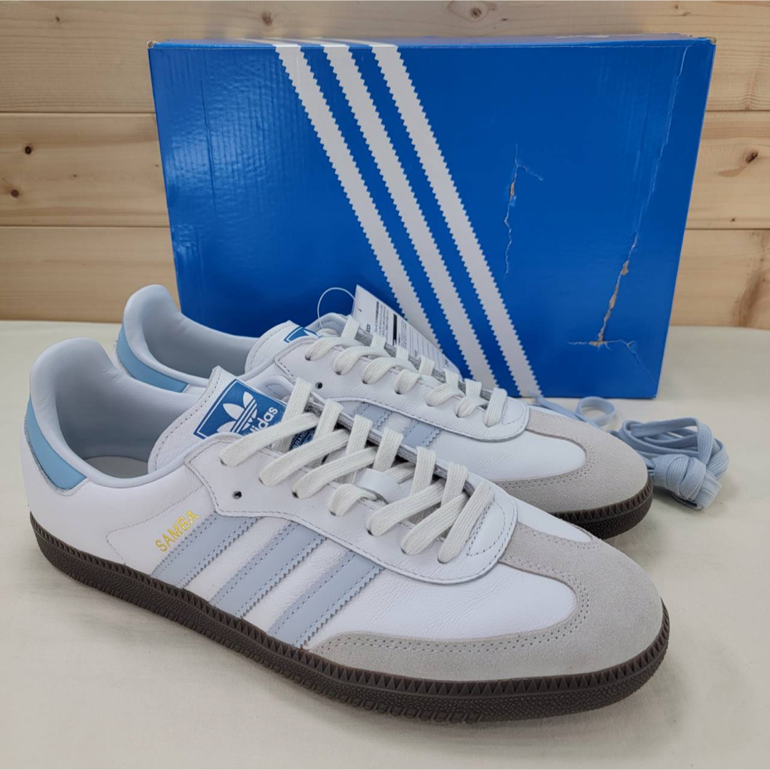 adidas - アディダスオリジナルス サンバ ホワイト/ブルー 29.5 adidas - アディダスオリジナルス サンバ ホワイト/ブルー 29.5
