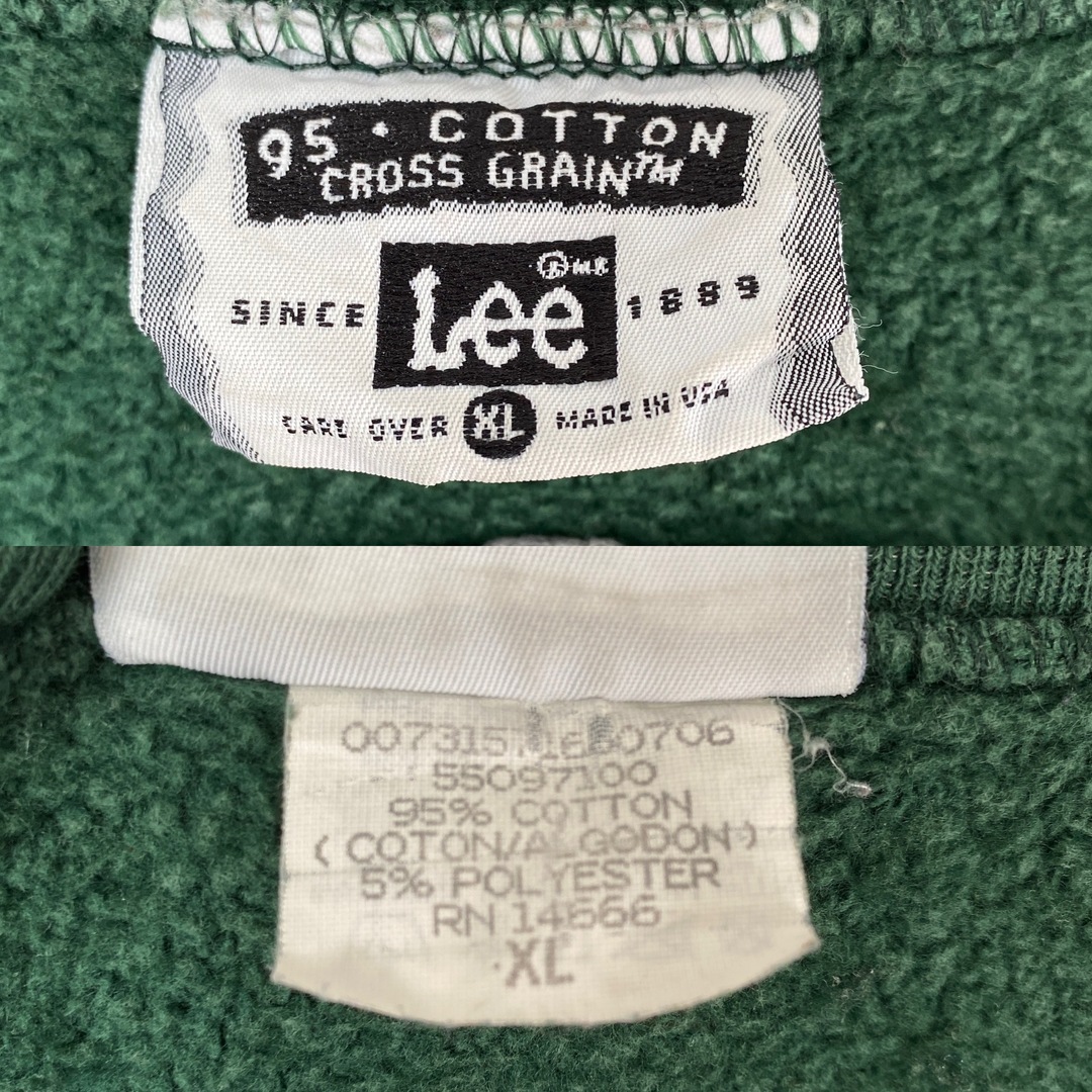 Lee(リー)の【リー　スウェット　USA製　ヴィンテージ　緑　古着】 メンズのトップス(スウェット)の商品写真