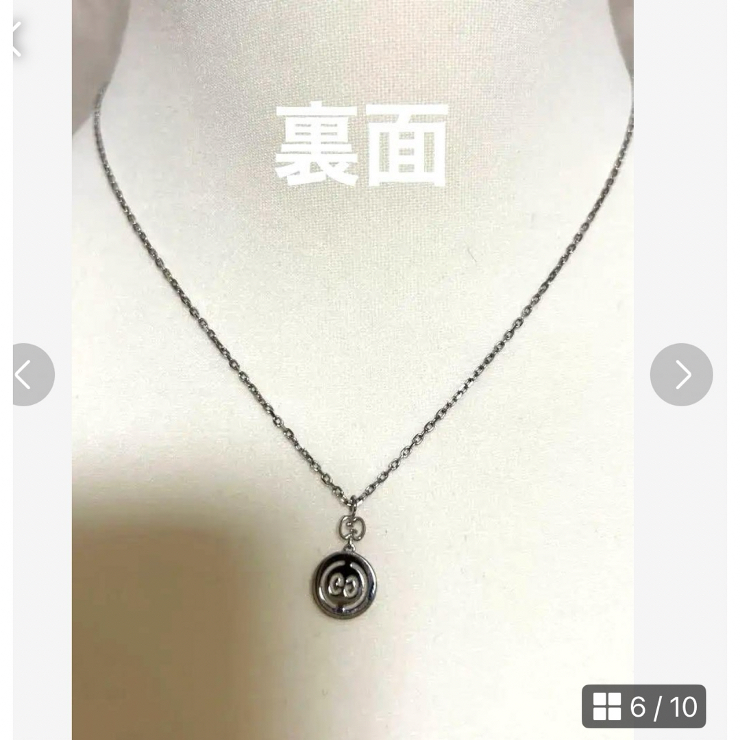 GUCCI - GUCCI K18 WGダイアモンドリバーシブルネックレスの通販 GUCCI - GUCCI K18 WGダイアモンドリバーシブルネックレスの通販