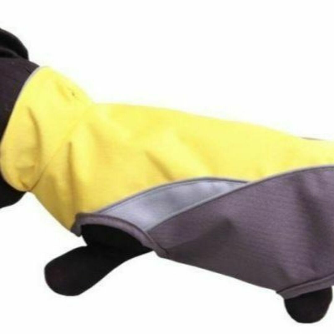 秋冬☆レインコート アウターにも【黄 XS】暖かい 雨具 裏起毛 黄色の