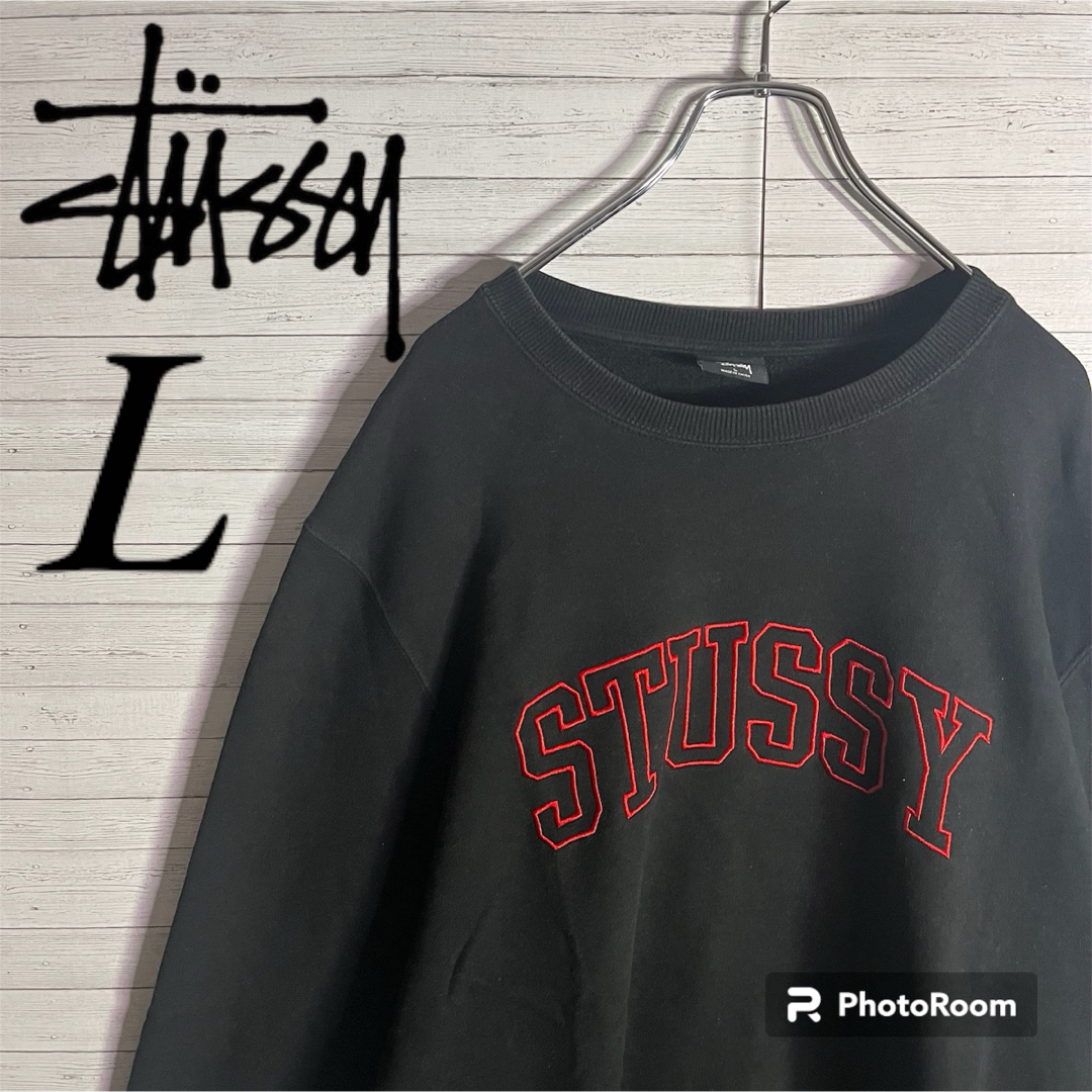 STUSSY - 【即完売品】ステューシー ビッグロゴ アーチロゴ刺繍